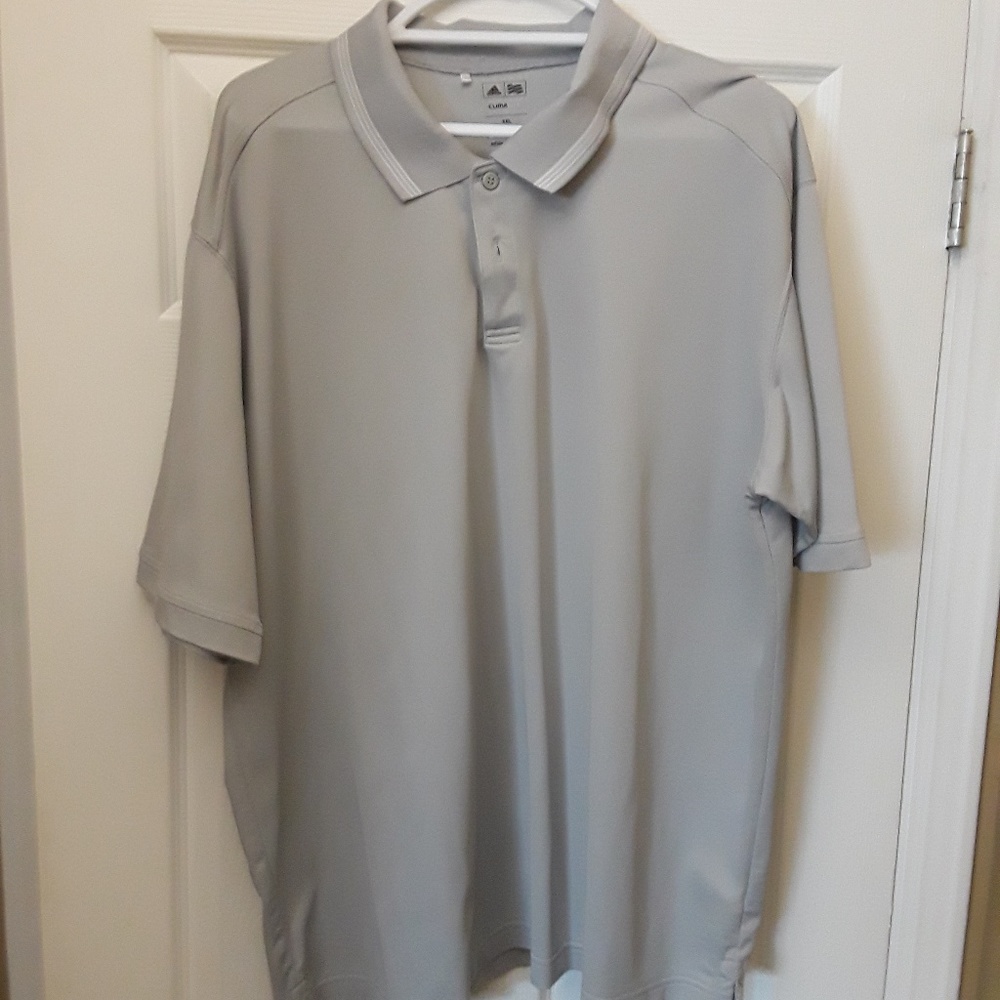 EUC - Men's Adidas Climalite Polo - XXL - Gray